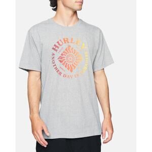 Hurley Men's "Another Day in Paradise" Graphic Tee Small White Crew Short Sleeve